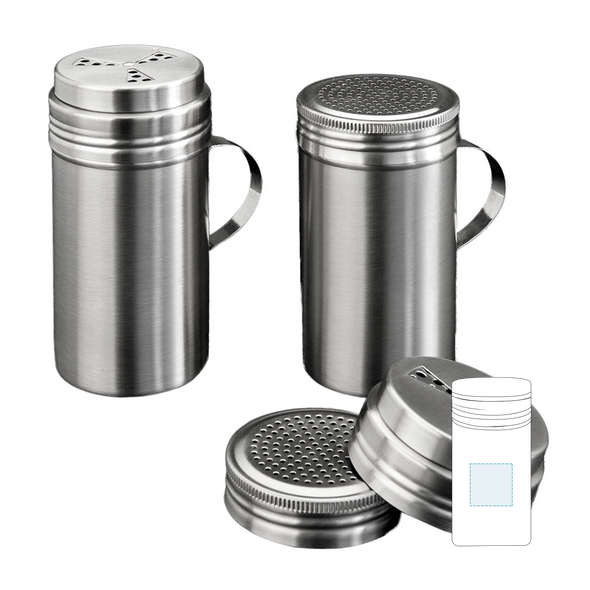 Pulvérisateur de sel/épices en acier inoxydable avec poignée